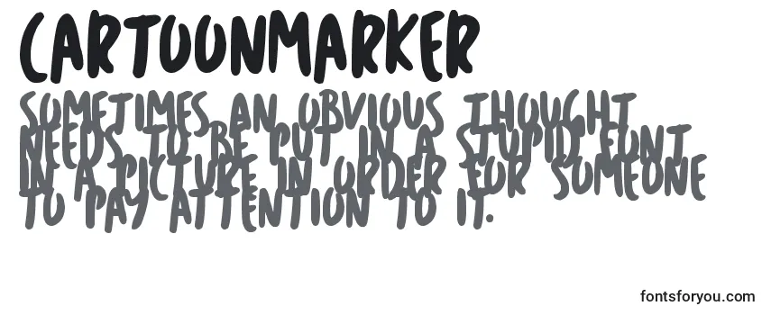 Review of the CartoonMarker Font