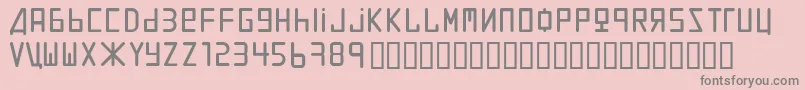 Uralthin Font – Gray Fonts on Pink Background