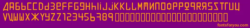 Uralthin Font – Orange Fonts on Purple Background