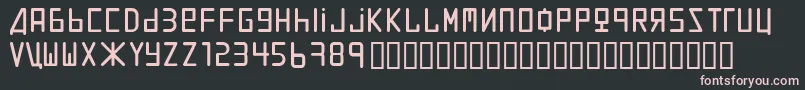 Uralthin Font – Pink Fonts on Black Background
