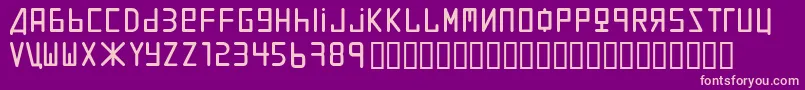 Uralthin Font – Pink Fonts on Purple Background
