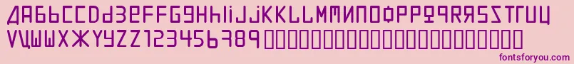 Uralthin Font – Purple Fonts on Pink Background
