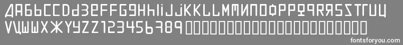 Uralthin Font – White Fonts on Gray Background