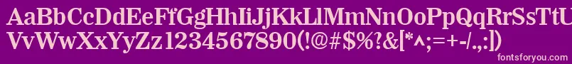 WichitaBold Font – Pink Fonts on Purple Background