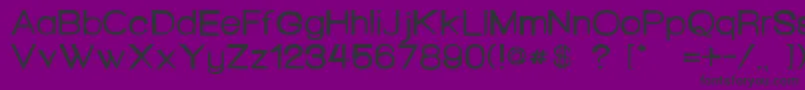 Fonte HelloSeattle – fontes pretas em um fundo violeta