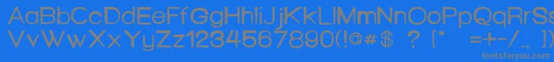 HelloSeattle Font – Gray Fonts on Blue Background