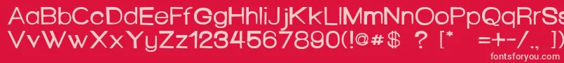 HelloSeattle Font – Pink Fonts on Red Background
