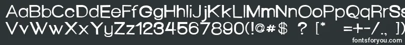 HelloSeattle-fontti – valkoiset fontit mustalla taustalla