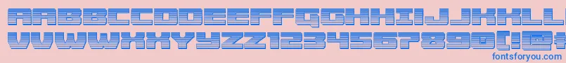 Cruiserfortresschrome Font – Blue Fonts on Pink Background