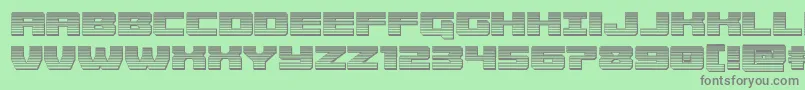 Cruiserfortresschrome Font – Gray Fonts on Green Background