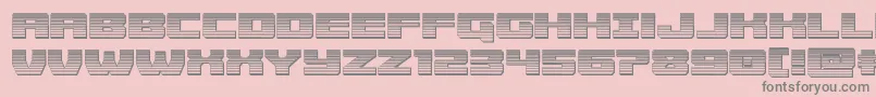 Шрифт Cruiserfortresschrome – серые шрифты на розовом фоне