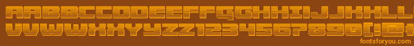 Cruiserfortresschrome Font – Orange Fonts on Brown Background