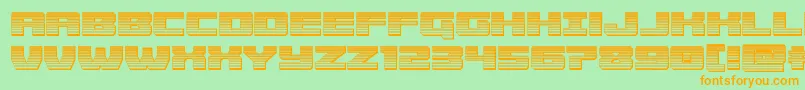 Cruiserfortresschrome Font – Orange Fonts on Green Background