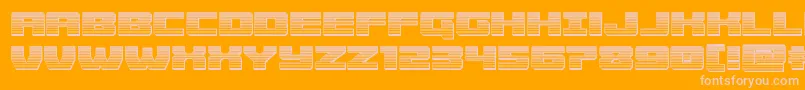 Cruiserfortresschrome Font – Pink Fonts on Orange Background