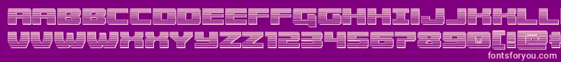 Cruiserfortresschrome Font – Pink Fonts on Purple Background