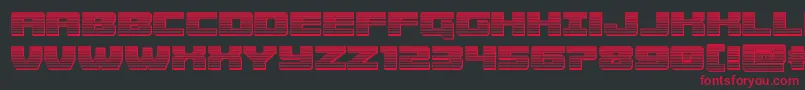 Cruiserfortresschrome Font – Red Fonts on Black Background