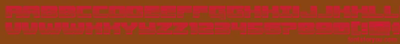 Police Cruiserfortresschrome – polices rouges sur fond brun