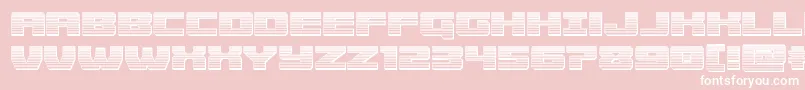 フォントCruiserfortresschrome – ピンクの背景に白い文字