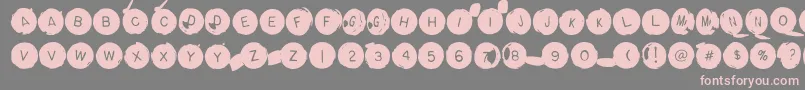 Backspacerround Font – Pink Fonts on Gray Background