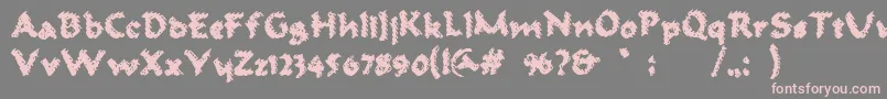 AmbrosiusAurelianus Font – Pink Fonts on Gray Background