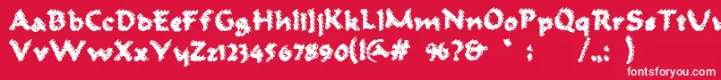 AmbrosiusAurelianus Font – White Fonts on Red Background