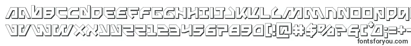 Czcionka Metalstorm3D – pogrubione fonty