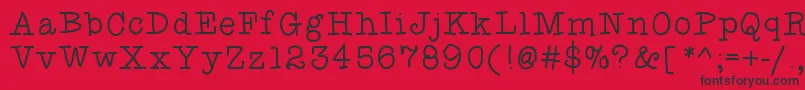 Fancyshmancy Font – Black Fonts on Red Background