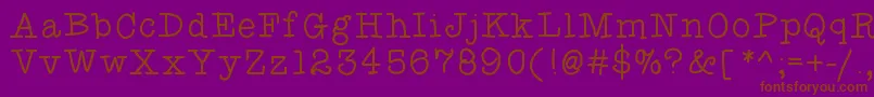 Fancyshmancy Font – Brown Fonts on Purple Background