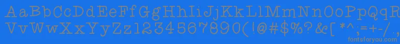 Fancyshmancy Font – Gray Fonts on Blue Background