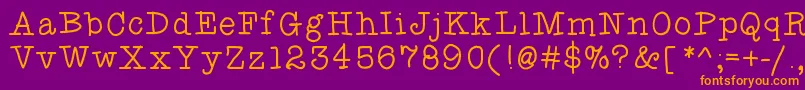 Fancyshmancy Font – Orange Fonts on Purple Background