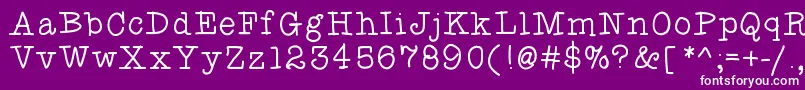 Fancyshmancy Font – White Fonts on Purple Background