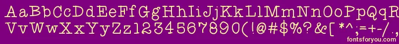 Fancyshmancy Font – Yellow Fonts on Purple Background