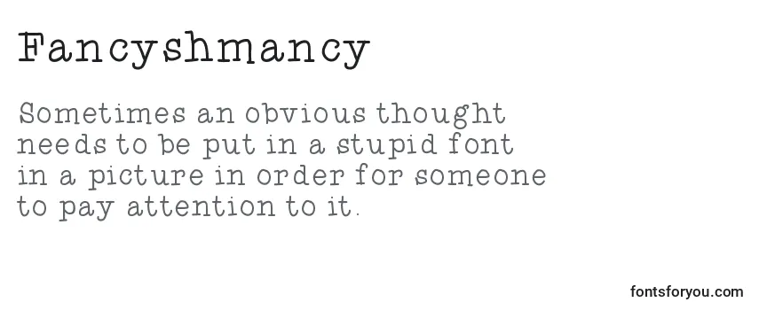 Шрифт Fancyshmancy