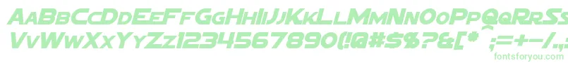 Police SigmaFiveMarqueeItalic – polices vertes