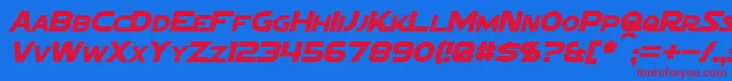 Saiba mais sobre a fonte SigmaFiveMarqueeItalic Fonte SigmaFiveMarqueeItalic – fontes vermelhas em um fundo azul