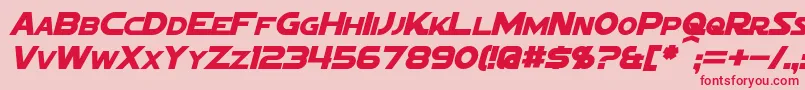 More about SigmaFiveMarqueeItalic Font SigmaFiveMarqueeItalic Font – Red Fonts on Pink Background