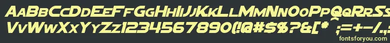 Saiba mais sobre a fonte SigmaFiveMarqueeItalic Fonte SigmaFiveMarqueeItalic – fontes amarelas em um fundo preto