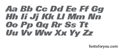 UniversNextProExtrablackItalic Font