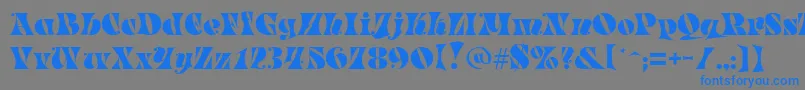 Подробнее о шрифте Parade Шрифт Parade – синие шрифты на сером фоне