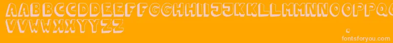 Подробнее о шрифте Mono2poser Шрифт Mono2poser – розовые шрифты на оранжевом фоне
