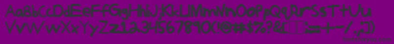 JerkoffNormal Font – Black Fonts on Purple Background