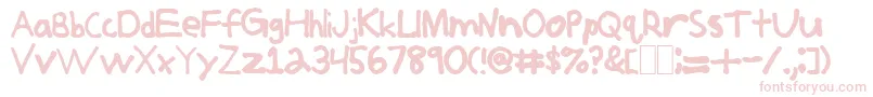 JerkoffNormal Font – Pink Fonts on White Background
