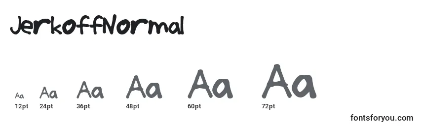 JerkoffNormal Font Sizes