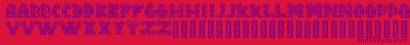 TlalocRegular Font – Purple Fonts on Red Background