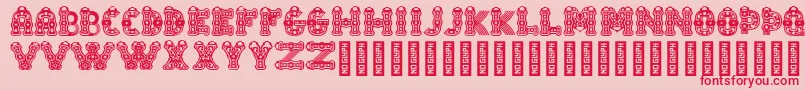 TlalocRegular Font – Red Fonts on Pink Background