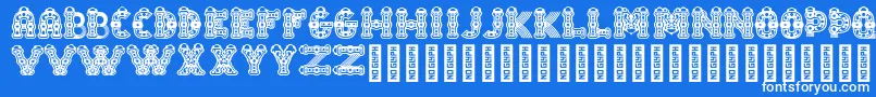 TlalocRegular Font – White Fonts on Blue Background