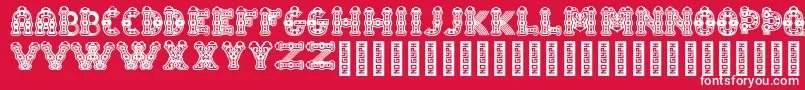 TlalocRegular Font – White Fonts on Red Background