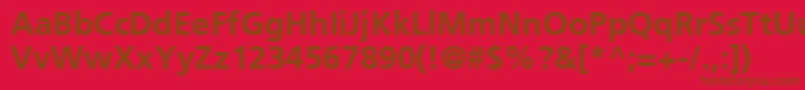 Шрифт Ft44Bold – коричневые шрифты на красном фоне