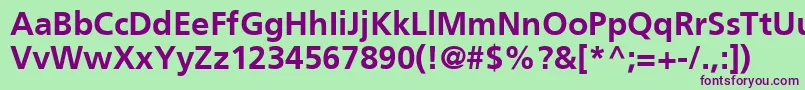 Шрифт Ft44Bold – фиолетовые шрифты на зелёном фоне