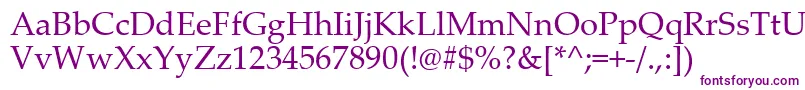 PalatinoLinotype-Schriftart – Violette Schriften